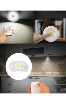 Çok Amaçlı Kullanım İçin Kablosuz Yapışkanlı 3 Lü Uzaktan Kumandalı Led Spot Lamba . 45029925 Çok Amaçlı Kullanım İçin Kablosuz Yapışkanlı 3 Lü Uzaktan Kumandalı Led Spot Lamba . 45029925