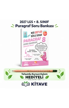 Sinan Kuzucu Yayınları 2027 Lgs 8.sınıf Paragraf Soru Bankası Tohumlu Kurşun Kalem Hediyeli Sinan Kuzucu Yayınları 2027 Lgs 8.sınıf Paragraf Soru Bankası Tohumlu Kurşun Kalem Hediyeli