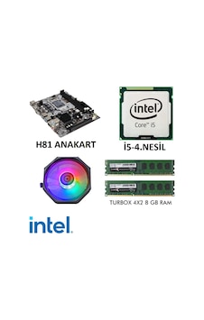 I5 4.Nesil İşlemci H81 Anakart 8 Gb Ram Cpu Fan I5 4.Nesil İşlemci H81 Anakart 8 Gb Ram Cpu Fan