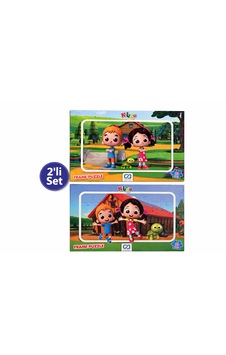 Niloya 2 Li Frame Puzzle Seti 35+35parça Çocuk Yapboz