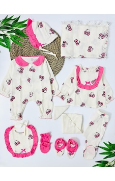 Alpbebe Bahrain Bears Organik Müslin 10 Parça Yenidoğan Set - Ekru Ekru Alpbebe Bahrain Bears Organik Müslin 10 Parça Yenidoğan Set - Ekru Ekru
