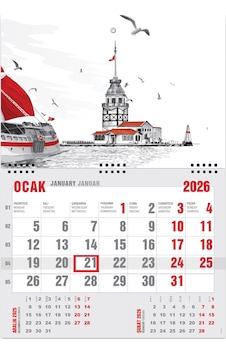 2026 Ekonomik Gemici Takvimi Denizci Duvar Takvimi 33 X 47,5 CM 2026 Ekonomik Gemici Takvimi Denizci Duvar Takvimi 33 X 47,5 CM