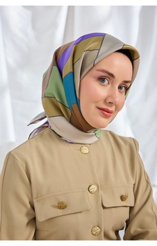 Silk Home %100 Twill İpek Eşarp S543 Kahverengi Silk Home %100 Twill İpek Eşarp S543 Kahverengi