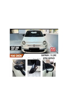 Fiat 500 (2009 - 2020) Batman Yarasa Ayna Kapağı (parlak Siyah)