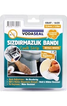 Vodaseal Klozet ve Evye Sızdırmazlık Bantı Bandı 12,8 mm*3,35 mt Vodaseal Klozet ve Evye Sızdırmazlık Bantı Bandı 12,8 mm*3,35 mt