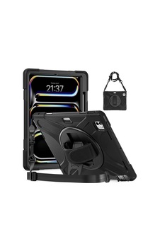 İpad Pro 13 2024 M4 A2925-a2926-a3007 Uyumlu El Askılı El Tutmalı Defender Standlı Tablet Kılıfı - Siyah - T33043 İpad Pro 13 2024 M4 A2925-a2926-a3007 Uyumlu El Askılı El Tutmalı Defender Standlı Tablet Kılıfı - Siyah - T33043