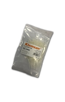 Klemsan Ykb100b ,100x2.5mm 100-adet Beyaz Kablo Bağı Klemsan Ykb100b ,100x2.5mm 100-adet Beyaz Kablo Bağı