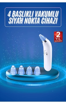 Vakumlu Siyah Nokta Ve Yüz Temizleme Cihazı 4 Başlıklı Vakumlu Siyah Nokta Ve Yüz Temizleme Cihazı 4 Başlıklı