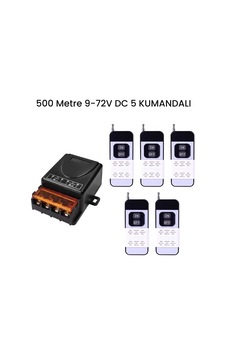 Lavat 500 Metre Mesafeli Dc 12v 24v 36v 48v 72v 5 Kumandalı Röle Kutusu 433 Mhz Lavat 500 Metre Mesafeli Dc 12v 24v 36v 48v 72v 5 Kumandalı Röle Kutusu 433 Mhz