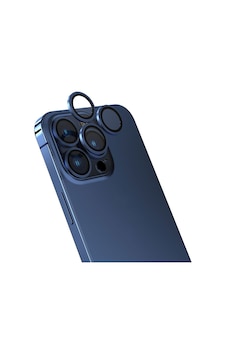 Forzacase Apple Uyumlu iPhone 11 Pro İle Kamera Camı Lens Koruyucu Halka Seti - Fc381 Mavi
