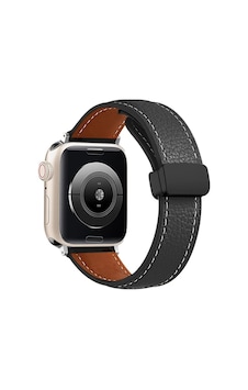 Newface Apple Watch 38mm Kr414 Daks Deri Kordon - Siyah Diğer Newface Apple Watch 38mm Kr414 Daks Deri Kordon - Siyah Diğer