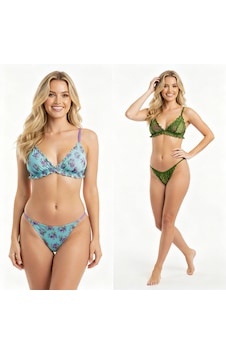 Bonbon Kadın Fırfırlı Balensiz Desteksiz Bralet Sütyen Ve String 2'li Takım Bb2290 Leopar Bonbon Kadın Fırfırlı Balensiz Desteksiz Bralet Sütyen Ve String 2'li Takım Bb2290 Leopar