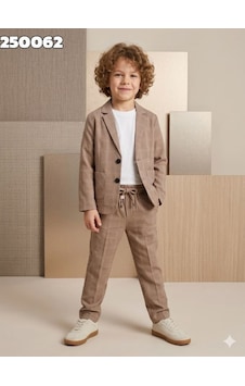 Baby Kids Colors Erkek Çocuk Keten Görünümlü Ceketli Spor Takım Elbise/ Gösteri /özel Gün/mezuniyet Spor Takım Elbise Açık Kahverengi Baby Kids Colors Erkek Çocuk Keten Görünümlü Ceketli Spor Takım Elbise/ Gösteri /özel Gün/mezuniyet Spor Takım Elbise Açık Kahverengi