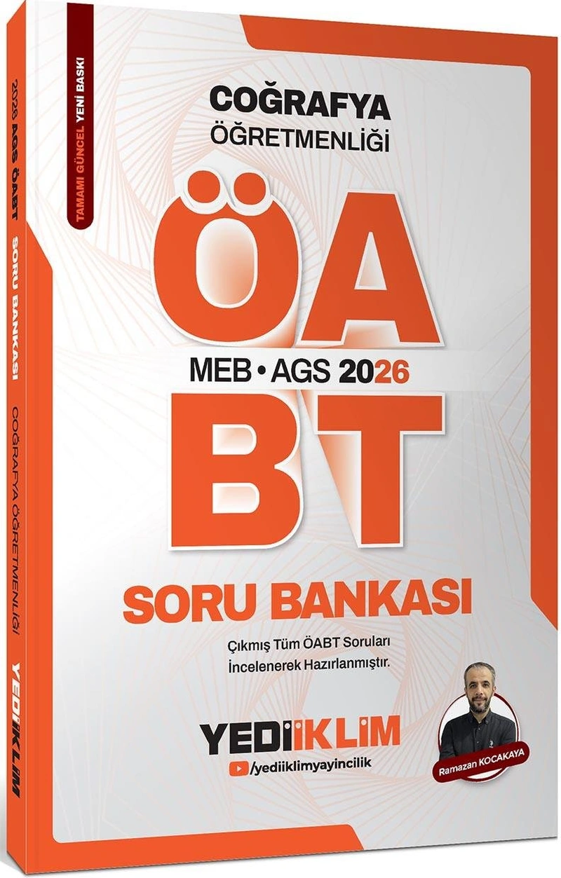 Yediiklim 2026 Meb Ags Öabt Coğrafya Öğretmenliği Tamamı Çözümlü Soru Bankası Yediiklim 2026 Meb Ags Öabt Coğrafya Öğretmenliği Tamamı Çözümlü Soru Bankası