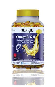 Maxigal Omega 3 6 9 Balık Yağı İçeren Takviye Edici Gıda 200 Kapsül Maxigal Omega 3 6 9 Balık Yağı İçeren Takviye Edici Gıda 200 Kapsül