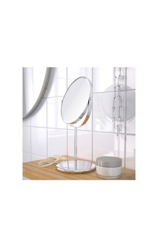 Ayna Ayaklı Banyo Makyaj Tıraş Aynası Bır Taraf Büyüteçli Çap 17 Cm Yükseklik 33 Cm Diğer