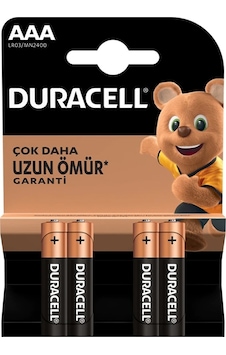 Duracell LR03/MN2400 AAA İnce Pil 4'lü Duracell LR03/MN2400 AAA İnce Pil 4'lü