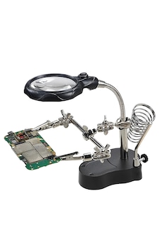 Mg-16126 Led Işıklı Büyüteçli Lehim Tamir Havya Standı