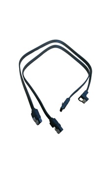 2 Adet Sata Iıı Kablo 40cm, 6 Gbits, 90 Açılı, 1 Düz Ve 1 90 Derece Açılı, Orjinal Sku: Zeus8690010120182