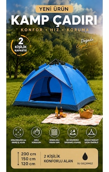 Çadır Tam Otomatik Kamp Çadırı 2 Kişilik 200x150 Cm 3 Saniyede Kurulum Su Geçirmez Geniş Çadır Outdoor Lacivert Çadır Tam Otomatik Kamp Çadırı 2 Kişilik 200x150 Cm 3 Saniyede Kurulum Su Geçirmez Geniş Çadır Outdoor Lacivert
