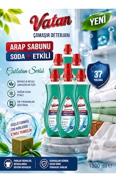 Arap Sabunlu Çamaşır Deterjanı 6 Lı Dev Avantaj Paketi Soda Plus Gücü Arap Sabunlu Çamaşır Deterjanı 6 Lı Dev Avantaj Paketi Soda Plus Gücü