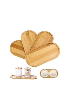 Mucit Home Bambu Oval Sunum Ve Servis Tepsisi - Ahşap Tepsi - Yağdanlık Altlığı Ahşap Mucit Home Bambu Oval Sunum Ve Servis Tepsisi - Ahşap Tepsi - Yağdanlık Altlığı Ahşap