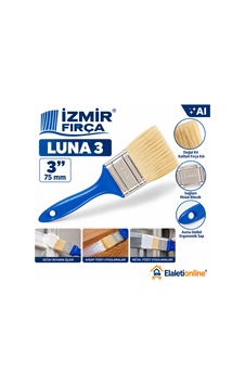 Luna 3 No 3 75 Mm Boya Fırçası Plastik Saplı Ahşap, Metal, Kapı Ve Vernik Fırçası - 937812770