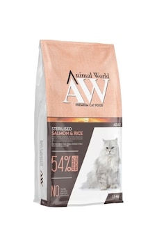 Animal World Kısırlaştırılmış Somonlu Yetişkin Kedi Maması 1500 G Animal World Kısırlaştırılmış Somonlu Yetişkin Kedi Maması 1500 G
