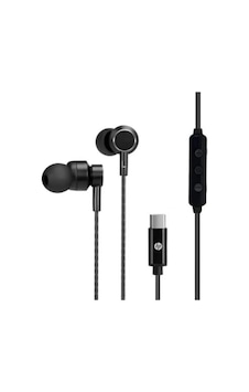 Kablolu Kulak İçi Mikrofonlu Kulaklık Type-c Pc Telefon Uyumlu Ses Kontrollü Siyah Dhh1127bk Diğer