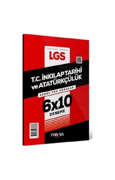 8. Sınıf LGS TC İnkılap Tarihi ve Atatürkçülük 6 x 10 Deneme- Marka Yayınları 8. Sınıf LGS TC İnkılap Tarihi ve Atatürkçülük 6 x 10 Deneme- Marka Yayınları