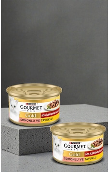 Gourmet Gold Parça Tavuk Somon Mama 85 G X 2 Adet Gourmet Gold Parça Tavuk Somon Mama 85 G X 2 Adet