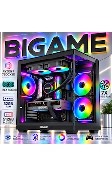 Bigame SAKURA-V6 R7-7800X3D 32 GB 512 GB M2 SSD RTX5060Ti Free Dos Masaüstü Oyuncu Bilgisayarı Bigame SAKURA-V6 R7-7800X3D 32 GB 512 GB M2 SSD RTX5060Ti Free Dos Masaüstü Oyuncu Bilgisayarı