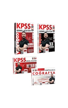 Yargı 2026 Kpss Genel Kültür Coğrafya Soru - Deneme Video Ders Harita Seti Engin Eraydın