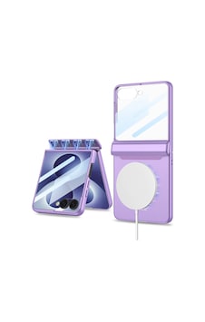 Samsung Galaxy Uyumlu Z Flip 8 Kılıf M-safe Şarj Özellikli Sert Pc Kapak Kpt-04 Mor Samsung Galaxy Uyumlu Z Flip 8 Kılıf M-safe Şarj Özellikli Sert Pc Kapak Kpt-04 Mor