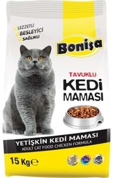 Bonisa Tavuklu Yetişkin Kedi Maması 15 KG
