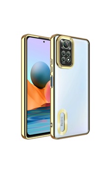 Xiaomi Redmi Note 11 Global Kılıf Kamera Korumalı Logo Gösteren Zore Omega Kapak Gold Xiaomi Redmi Note 11 Global Kılıf Kamera Korumalı Logo Gösteren Zore Omega Kapak Gold