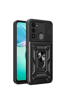 Zore Tecno Spark 8c Kılıf Magnetik Standlı Kamera Korumalı Ogaa Sürgülü Vega Kapak - Siyah Zore Tecno Spark 8c Kılıf Magnetik Standlı Kamera Korumalı Ogaa Sürgülü Vega Kapak - Siyah
