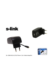 S-Link SL-125B 9V 2A 2.5x0.8x10 MM 1.2 Tablet Adaptörü S-Link SL-125B 9V 2A 2.5x0.8x10 MM 1.2 Tablet Adaptörü