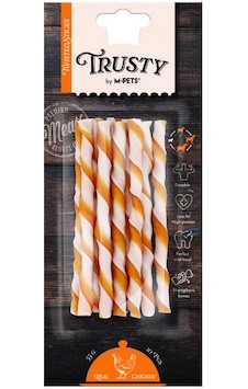 M-pets Trusty Chicken Twisted Tavuklu Çubuk 10lu 55gr 12,7 Cm M-pets Trusty Chicken Twisted Tavuklu Çubuk 10lu 55gr 12,7 Cm