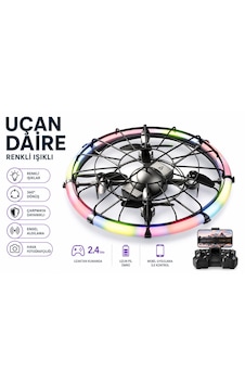 M18 Ufo Dron 4 Eksenli Uçan Araç Daire Renkli Işıklı 2.4 Ghz Uzaktan Kumanda Uygulama İle Kontrol Kameralı Engel Algılama Çarpmaya Dayanıklı 460 Derece Dönüş Tek Tuş İniş Kalkış Başsız Mod Fpv Görüntü M18 Ufo Dron 4 Eksenli Uçan Araç Daire Renkli Işıklı 2.4 Ghz Uzaktan Kumanda Uygulama İle Kontrol Kameralı Engel Algılama Çarpmaya Dayanıklı 460 Derece Dönüş Tek Tuş İniş Kalkış Başsız Mod Fpv Görüntü