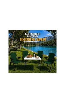 Holiday Kamp Seti Kamp Sandalyesi Kamp Masası Katlanır Kamp Piknik Seti 4 Sandalye 1 Masa Yeşil 4 Sandalye 1 Masa Holiday Kamp Seti Kamp Sandalyesi Kamp Masası Katlanır Kamp Piknik Seti 4 Sandalye 1 Masa Yeşil 4 Sandalye 1 Masa