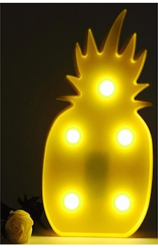 Ananas Şeklinde Ledli Dekoratif Eğlenceli Çocuk Gece Lambası Beyaz Ananas Şeklinde Ledli Dekoratif Eğlenceli Çocuk Gece Lambası Beyaz