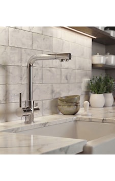 L Model Arıtmalı Eviye Bataryası Krom L Model Arıtmalı Eviye Bataryası Krom