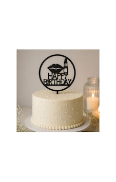 Doğum Günü Pasta Süsü Dudak Ve Ruj Temalı Happybirtday 12x17 Ölçülerinde Tüm Yaşlar Doğum Günü Pasta Süsü Dudak Ve Ruj Temalı Happybirtday 12x17 Ölçülerinde Tüm Yaşlar