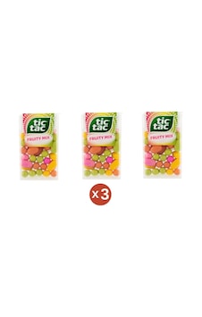 Tic Tac Karışık Meyve Aromalı Fruity Mix Aromalı Şeker 3'lü Tic Tac Karışık Meyve Aromalı Fruity Mix Aromalı Şeker 3'lü