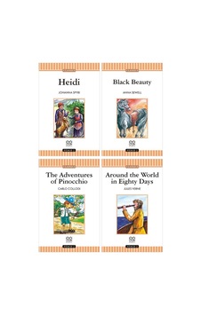 İngilizce Stage 2 Set - Heidi, Black Beauty, The Adventures Of Pinocchio, Around The World İn 80 Days Ciltli 1001 Çiçek Kitaplar İngilizce Stage 2 Set - Heidi, Black Beauty, The Adventures Of Pinocchio, Around The World İn 80 Days Ciltli 1001 Çiçek Kitaplar
