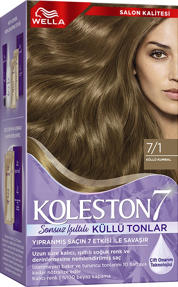 Wella Koleston 7/1 Kit Boya Küllü Kumral Wella Koleston 7/1 Kit Boya Küllü Kumral