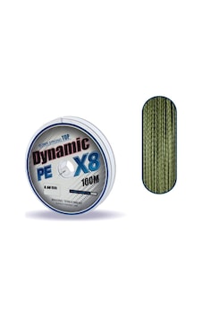 Captain Dynamic Soft PE 8 Örgü İp Misina 100mt Yeşil 0.18 mm Captain Dynamic Soft PE 8 Örgü İp Misina 100mt Yeşil 0.18 mm