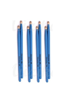 Chroma Baget Mavi 4 Çift - Davul - Bateri Bageti Drumsticks 5a Pürüzsüz Yüzey Chroma Baget Mavi 4 Çift - Davul - Bateri Bageti Drumsticks 5a Pürüzsüz Yüzey