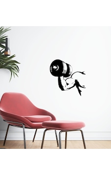 Bk Home Gym Tasarımlı Duvar Sticker-38 Bk Home Gym Tasarımlı Duvar Sticker-38